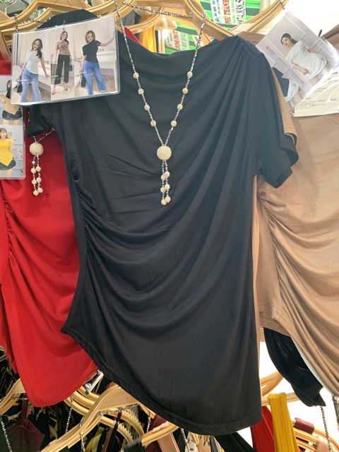 ÁO TRỄ VAI NHÚM CHẤT MÁT MS90166