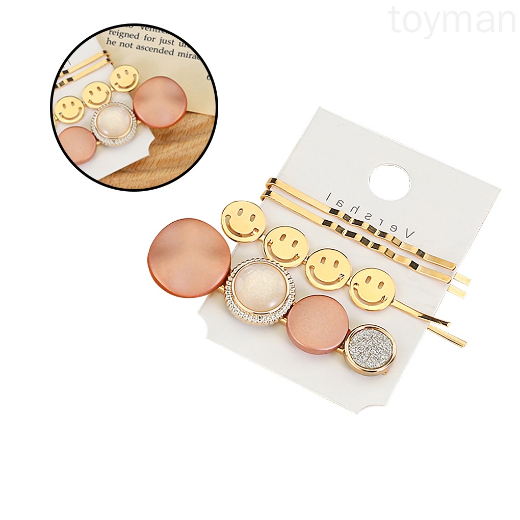 Set 3 Kẹp Tóc Acrylic Thời Trang Cho Nữ