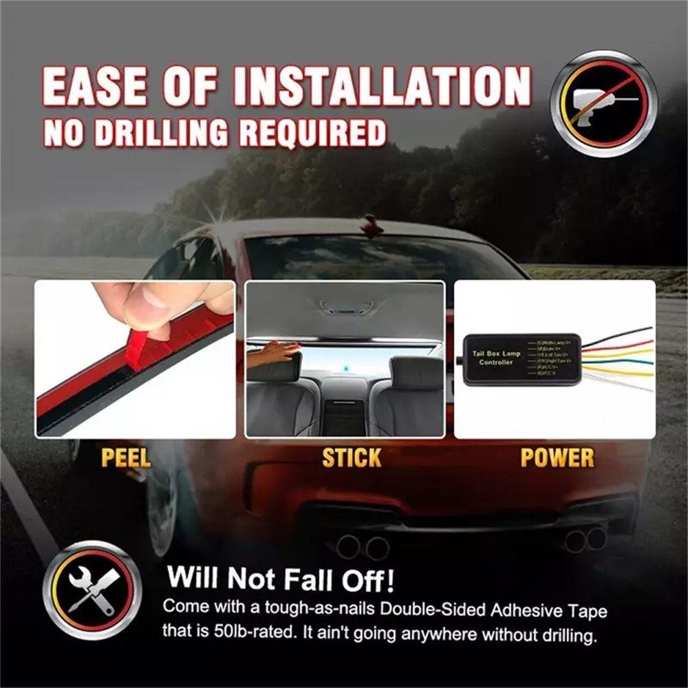 Dải Đèn LED Tín Hiệu Linh Hoạt 12V 1 Gắn Đuôi Xe Tải Kat1