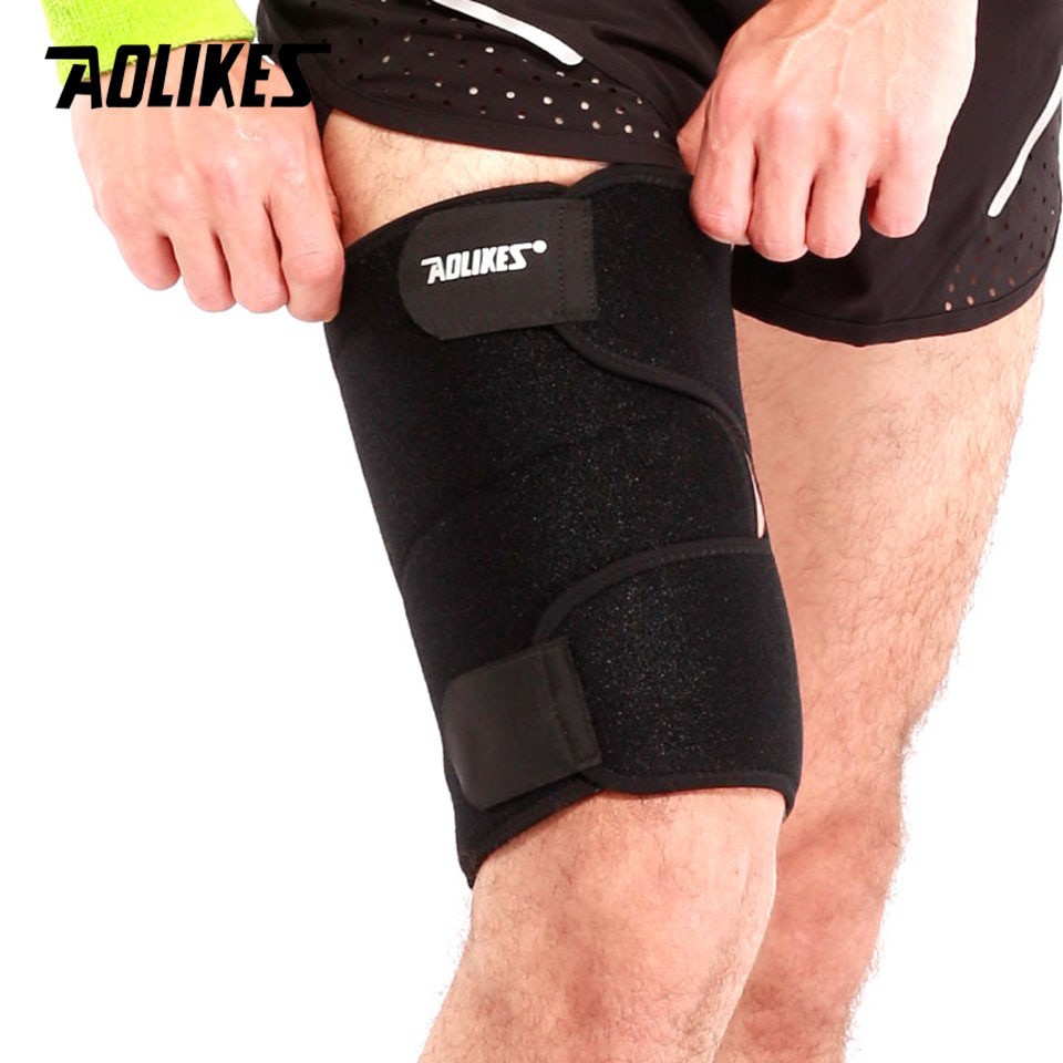 Đai bó bảo vệ cơ đùi AOLIKES A-7956 hỗ trợ chấn thương căng cơ khi chơi thể thao sport thigh support