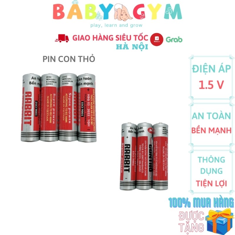 Pin Con Thỏ Vỉ 4 Viên Dùng Cho Điều Khiển, Đồng Hồ, Đồ Chơi Và Các Vật Dụng Khác