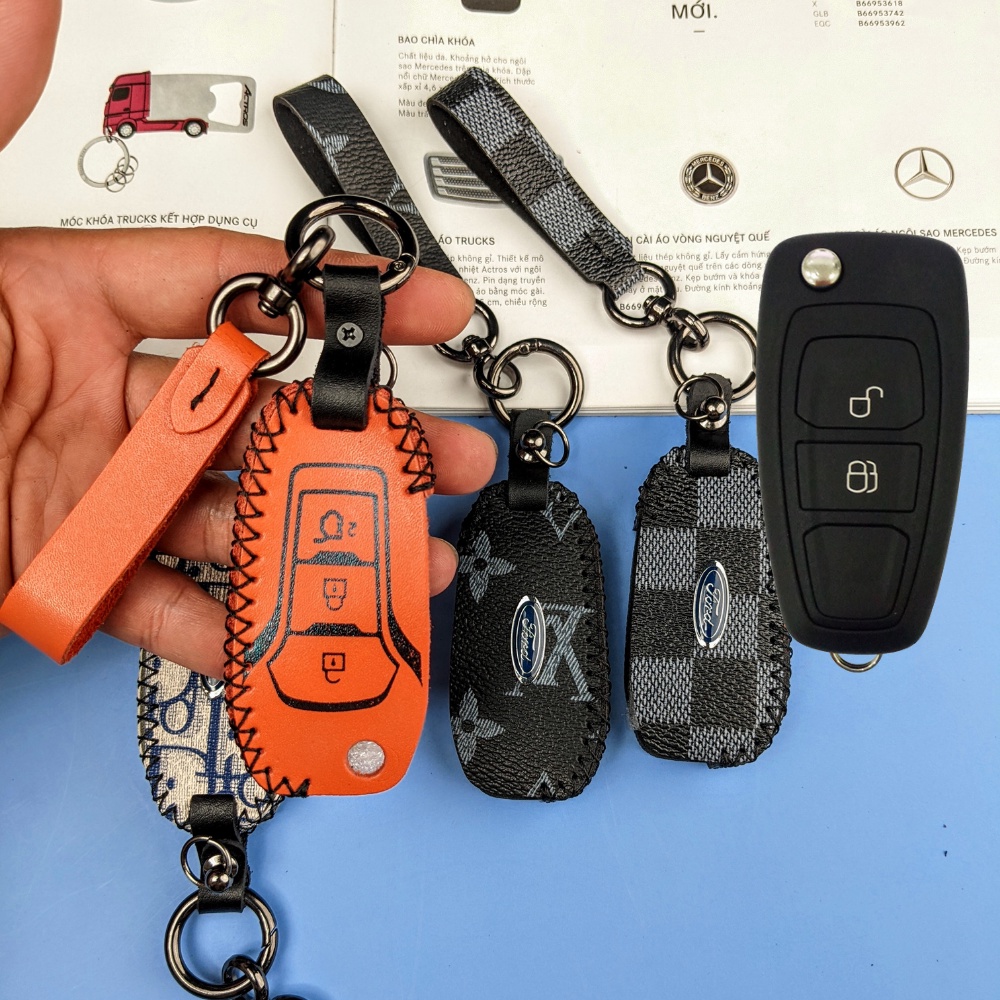 Bao da chìa khóa ford ranger xls,xlt,Bọc chìa khóa ford wildtrak (FRG móc A)