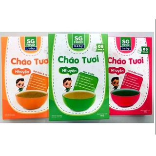 [Date 2022] Cháo tươi nhuyễn SG Food các vị cho bé từ 6 tháng+