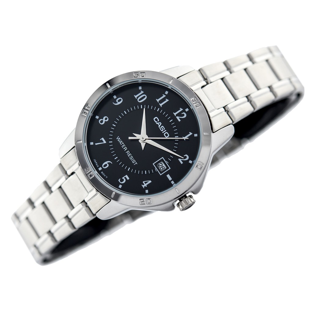 Đồng hồ nữ dây kim loại Casio chính hãng Anh Khuê LTP-V004D-1BUDF (30mm)