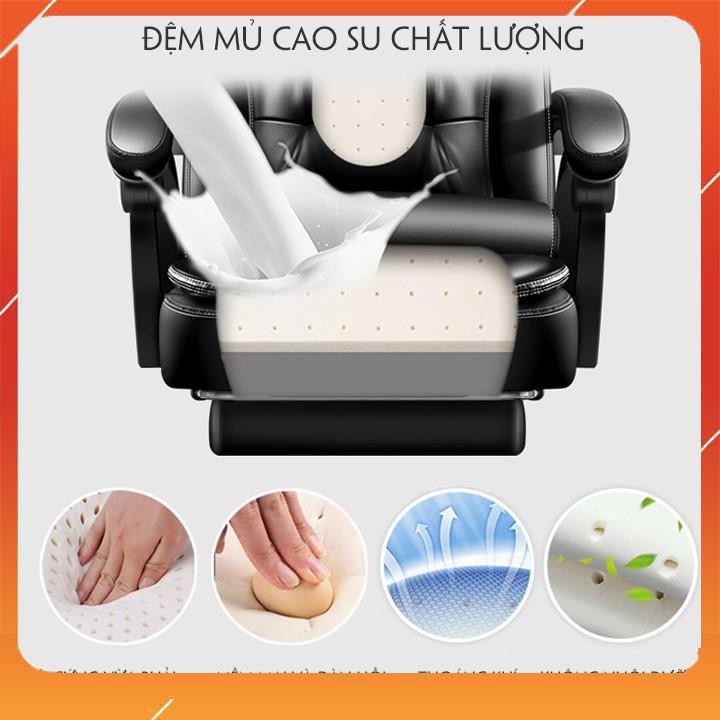 Ghế giám đốc có gác chân kèm massage 5 điểm cao cấp