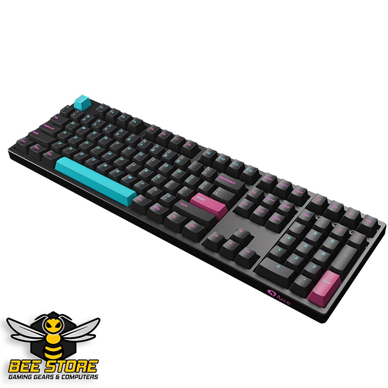 Bàn phím cơ AKKO 3108 Midnight R2 - Tặng kèm 40 keycap | Hàng chính hãng bảo hành 12 tháng