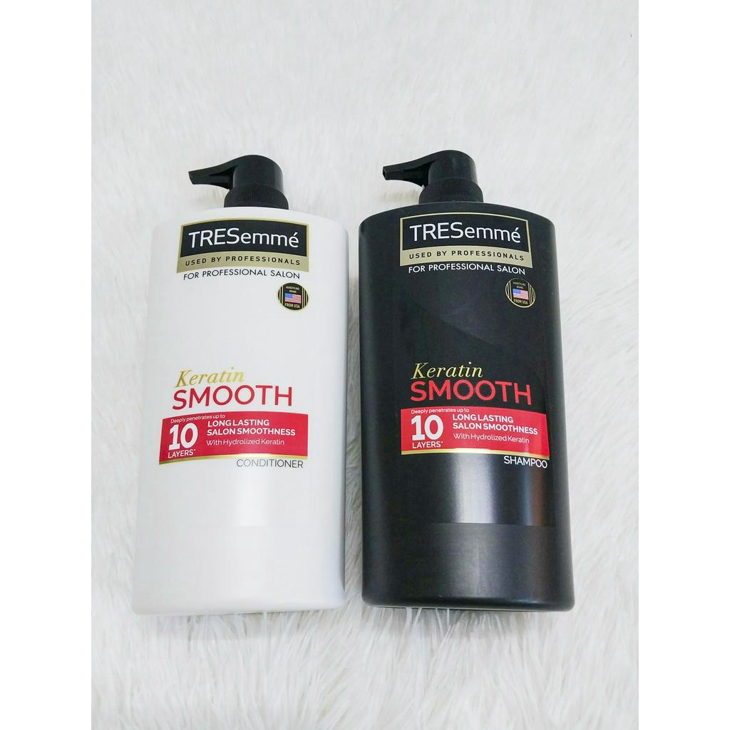 Dầu gội TRESemme 850g KERATIN SMOOTH vào nếp suôn mượt chuẩn salon