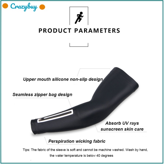 Cr Túi Đựng Điện Thoại Đeo Cánh Tay Chống Nắng Tiện Dụng Khi Chạy Bộ