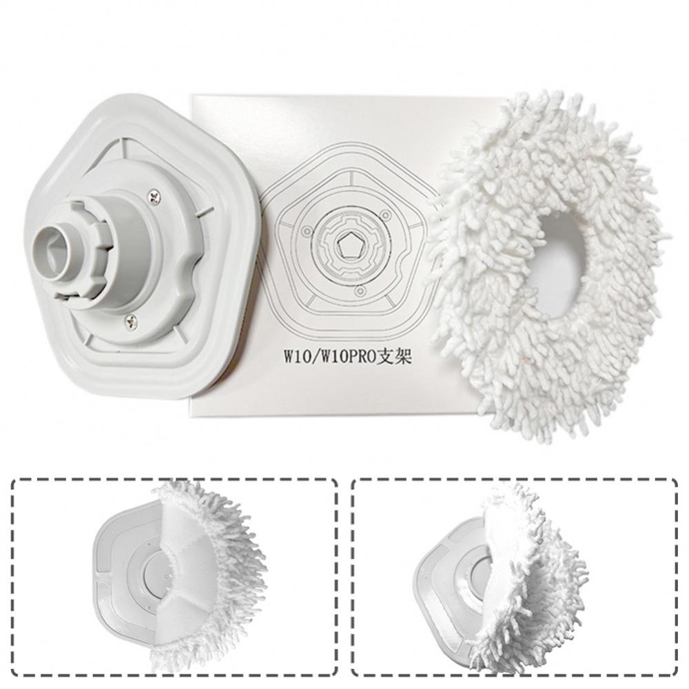 Set giá đỡ lau và miếng lau giặt được mới dành cho rô bốt hút bụi W10
