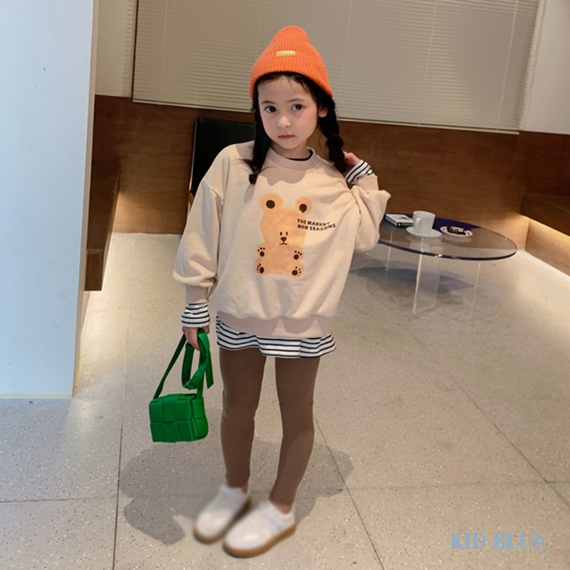 Quần Dài Thể Thao Lưng Thun Co Giãn Tốt Thời Trang Xuân Thu Cho Bé Gái