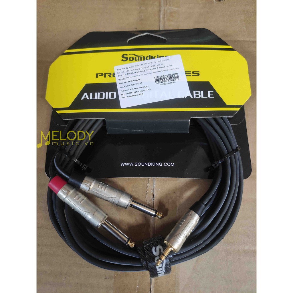 Dây phát nhạc điện thoại 3.5mm Soundking BJJ332 dài 3 mét
