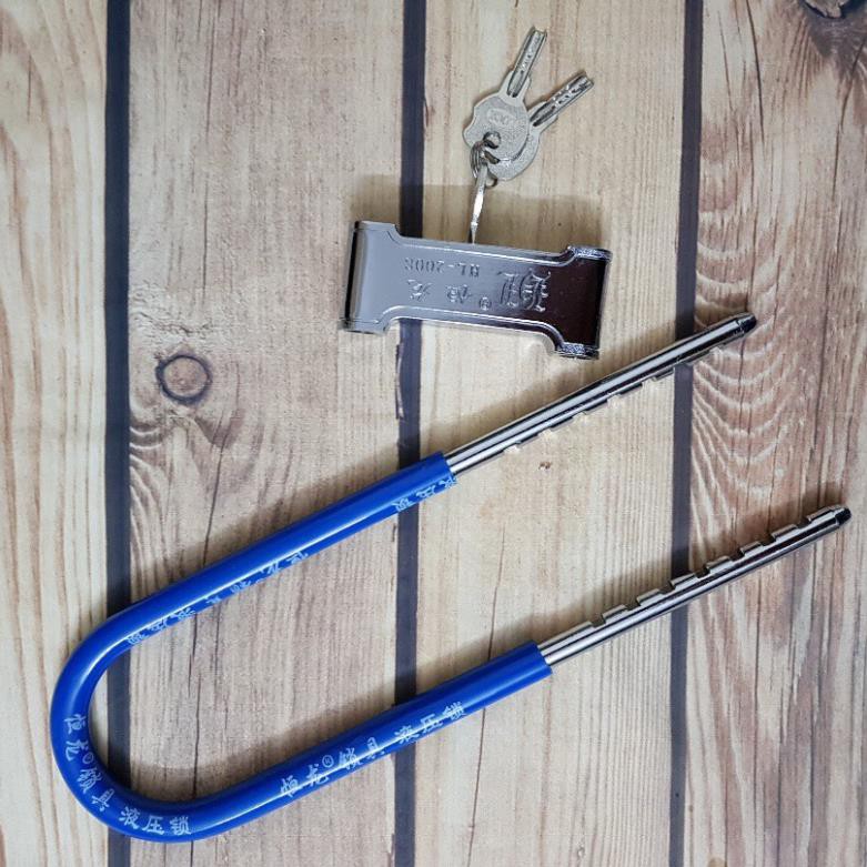Khóa chữ u dài 34cm khóa xe máy cửa kính cường lực - HV Store 416