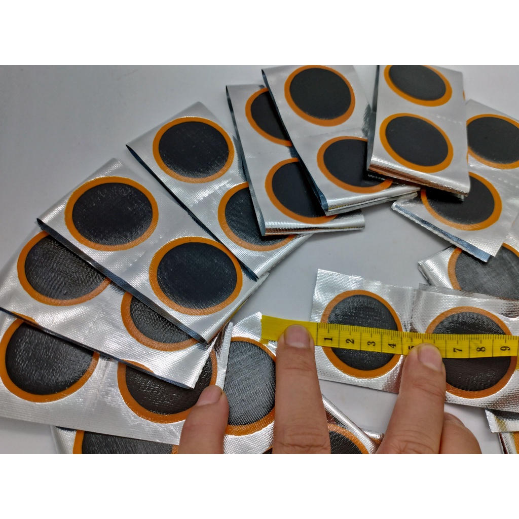 90 Miếng vá Săm, Vá Lốp, Vá Vỏ,Vá ruột, Vá đa năng - Kích thước 40mm dành cho Ôtô, Xe Máy-R-03