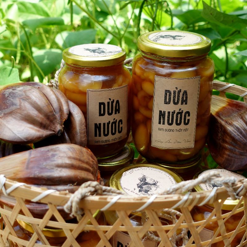 Dừa Nước Rim Đường Thốt Nốt (Nhà vườn) 800g