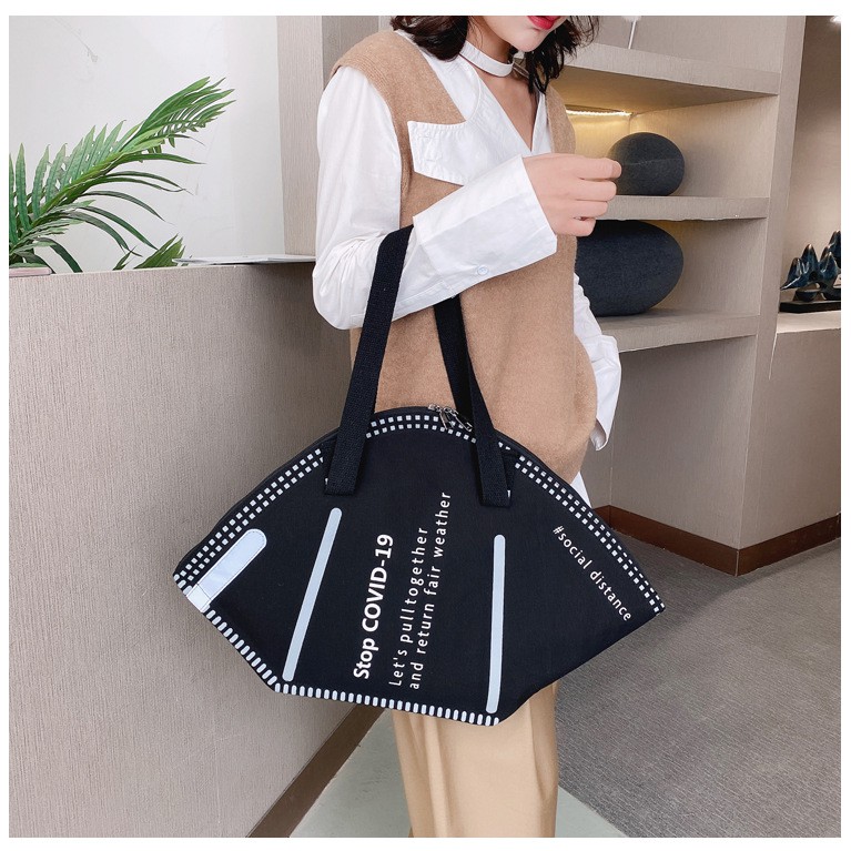 Túi tote vải canvas phong cách thiết kế mới thời trang cá tính TX41