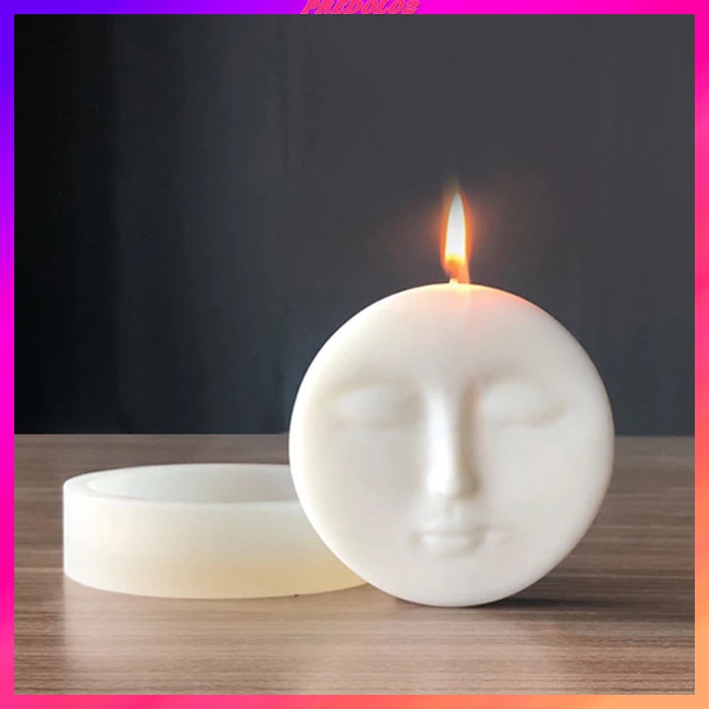 Candle Resin Mould Aromatherapy Wax Plaster Mold DIY Face Silicone Soap Mold
