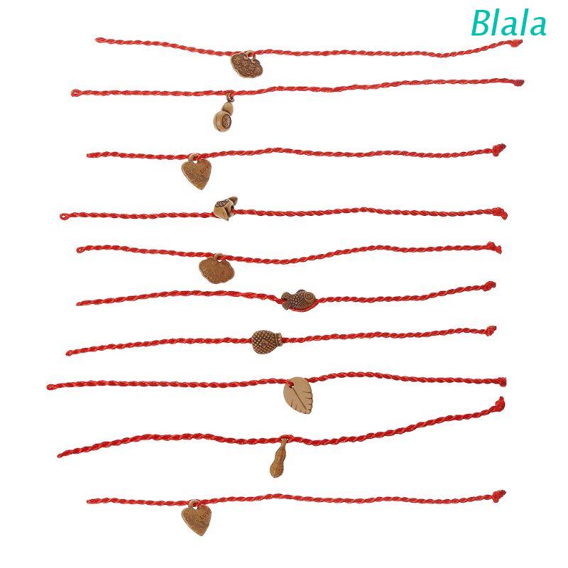 [Hàng mới về] Set 10 vòng tay may mắn bện dây màu đỏ dành cho cặp đôi