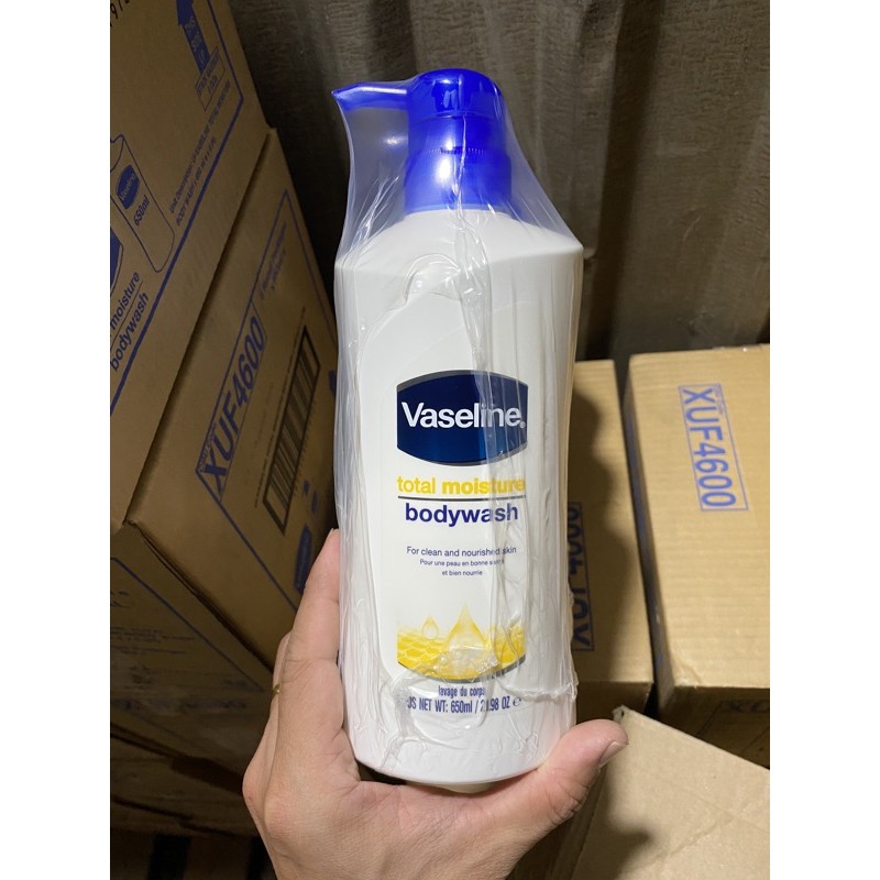 Sữa Tắm Dưỡng Trắng Vaseline 650ml Hàng Mỹ Chính Hãng