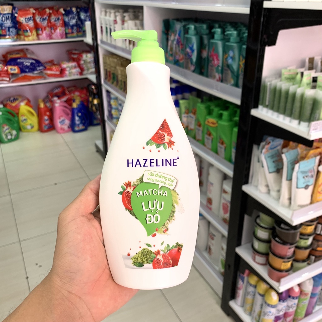 Sữa Dưỡng Thể Trắng Da Matcha & Lựu Đỏ HAZELINE 370ml