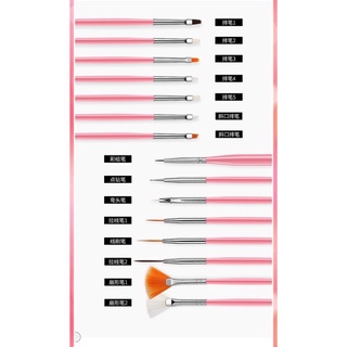 Bộ cọ 15 cây làm nail,cọ vẽ móng