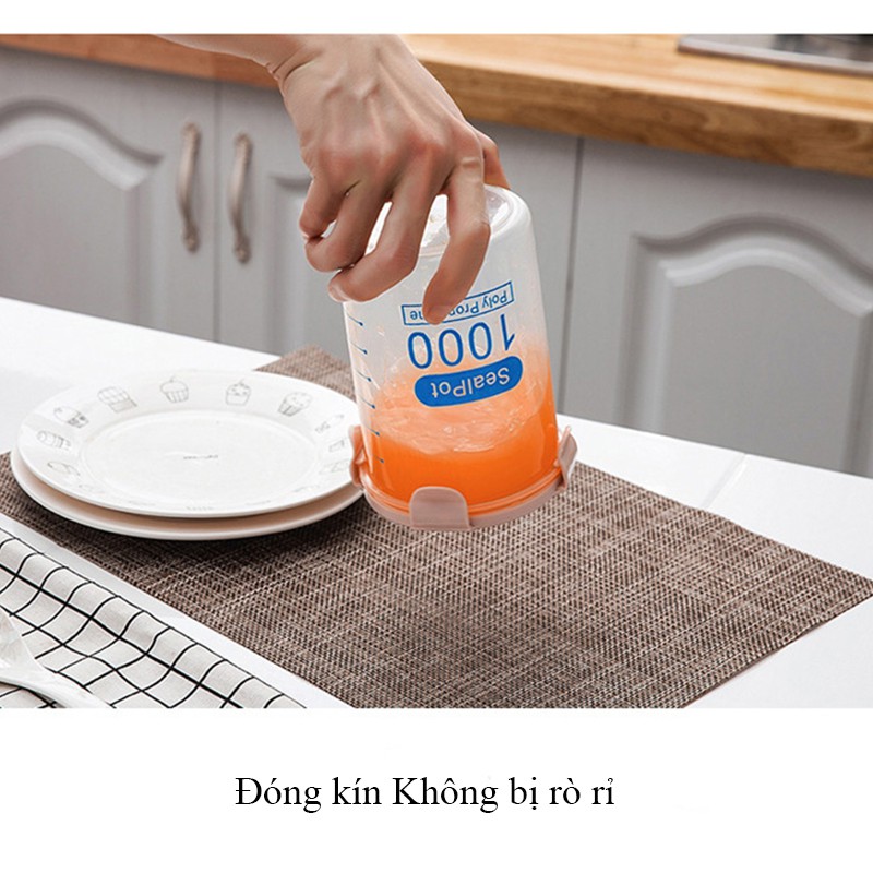 Hộp đựng thực phẩm cao cấp trong suốt an toàn, nắp kín đựng thực phẩm, hoa quả khô, tươi- giadungdep_mh | BigBuy360 - bigbuy360.vn