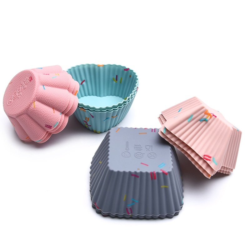 Bộ 4 Cốc Silicone Không Chứa BPA Dùng Làm Bánh Tiện Dụng