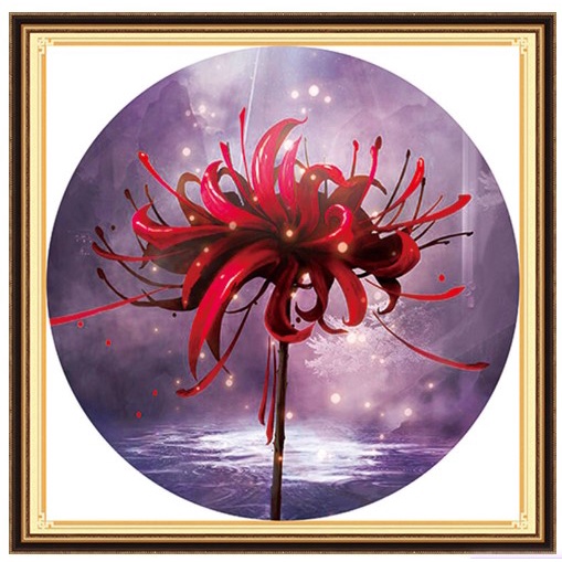 Tranh thêu chữ thập hoa bỉ ngạn DX1156 THÊU KÍN