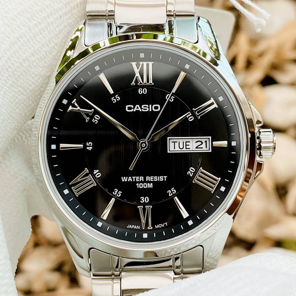 Đồng hồ Nam dây thép Casio MTP-1384 chính hãng bảo hành 1 năm Pin trọn đời | BigBuy360 - bigbuy360.vn