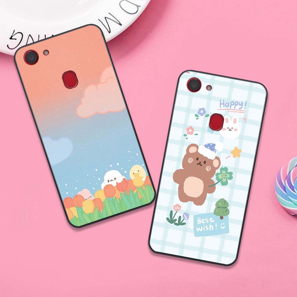 Ốp lưng OPPO F5 / F5 YOUTH / F7 in hình RAINBOW sặc sỡ màu sắc, gấu đáng yêu, cute