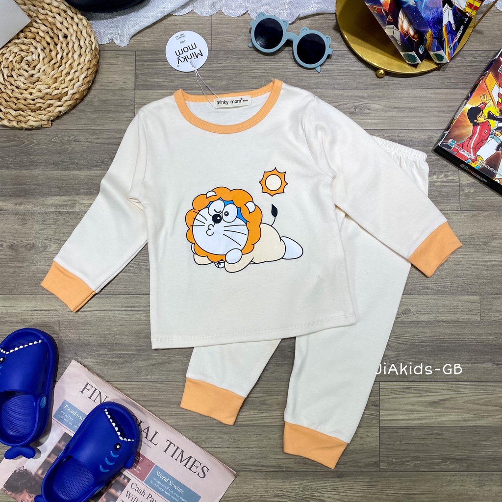 [Bé:6-19kg] Bộ Quần Áo Dài Tay Minky Mom, Vải Cotton Hàn Mềm Mịn Cho Bé 6-19Kg-Mã:TD-IN58