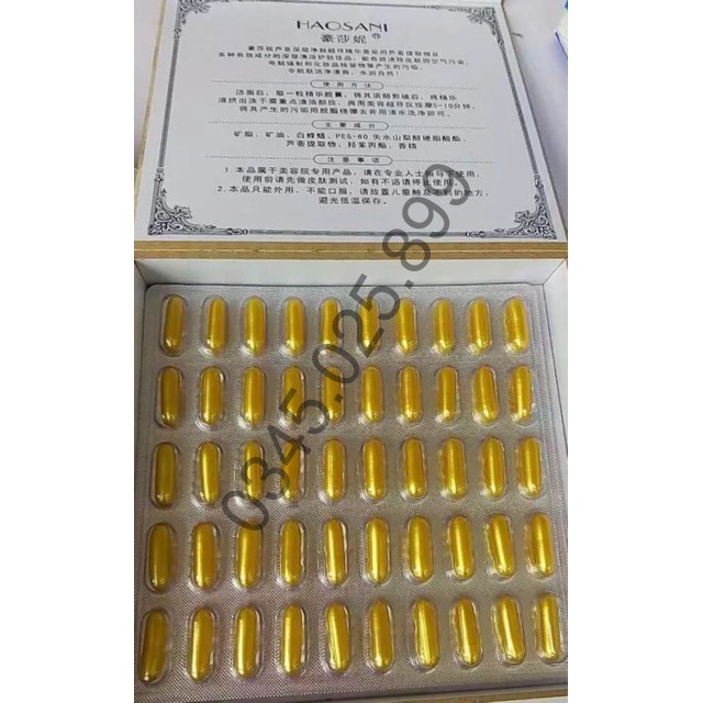 Hộp Viên Hút Chì Thải Độc Tố Haosani 100v Chính Hãng