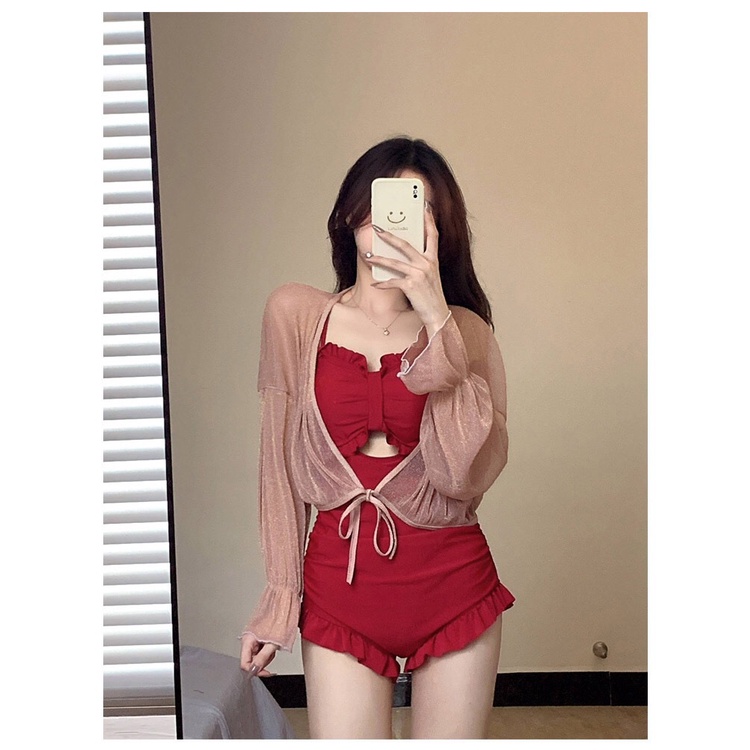 Bikini cạp cao Đồ Bơi Đi Biển 2 Mảnh Xoắn Ngực Nhiều Màu đồ bơi 1 mảnh nữ
