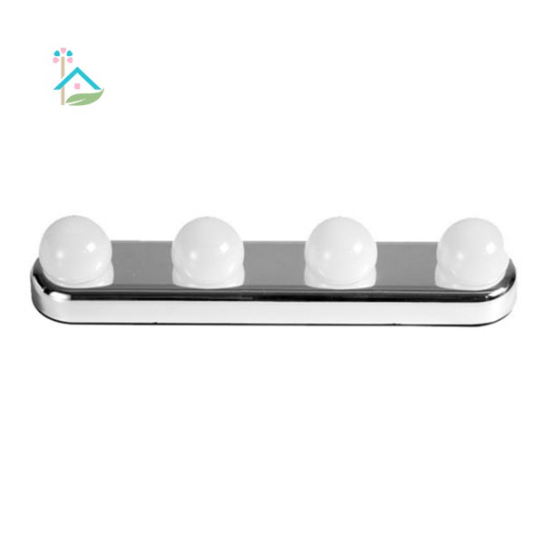 NU 4 Bulb LED Makeup Mirror Light Suction Cup Installation Dressing Table Vanity Light Wall Lamp .vn