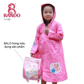 Áo mưa dây kéo trẻ em cao cấp rando