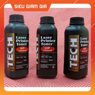 Hot - bộ 10 chai mực tech đổ máy in canon 2900,3300,6300, hp 1010,1320,2035 (mực đổ 12a,49a,05a