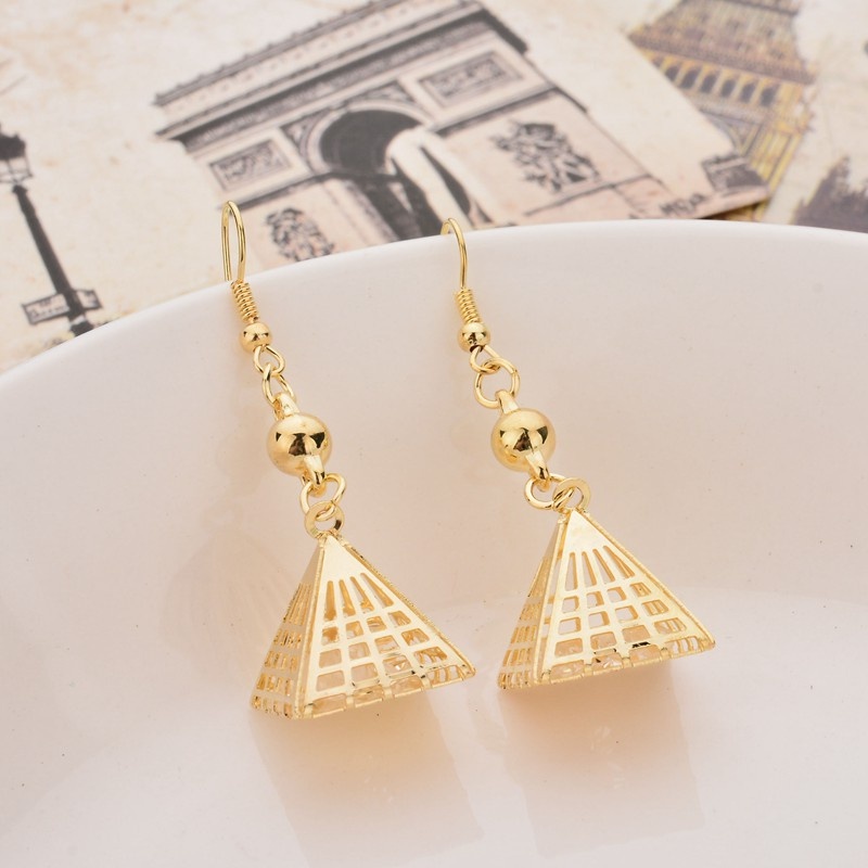 Khuyên tai đính đá zircon nhân tạo phong cách Âu Mỹ thời trang đẹp mắt cho nữ