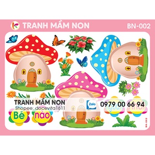 Decal mầm non - GÓC BÉ NGOAN khổ to 127x80