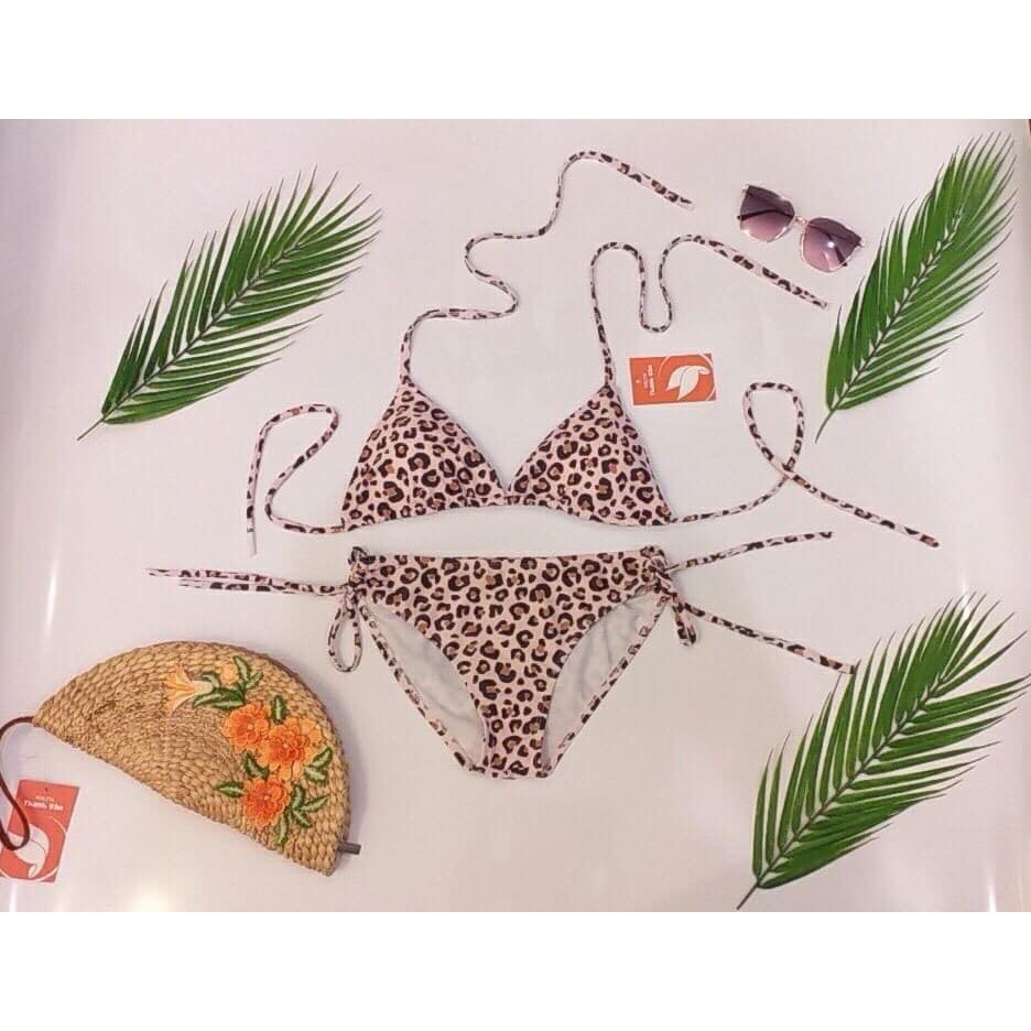 ĐỒ BƠI NỮ Bikini 2 mảnh họa tiết da báo buôc dây rút măc đi biển sexy mới nhất | BigBuy360 - bigbuy360.vn