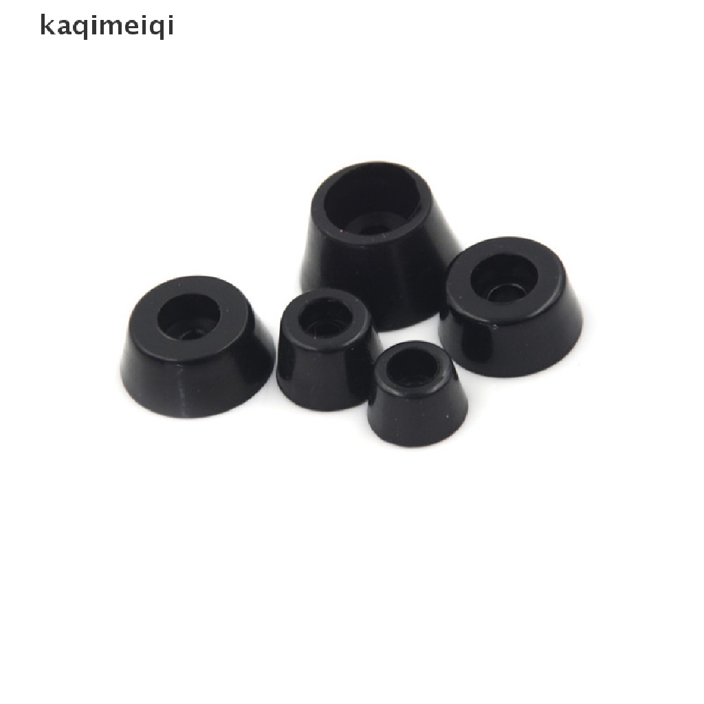 [KAQ] 10Pcs Black Rubber Round Cabinet Instrument Case Feet Foot Circular Bumpers Pads GJL