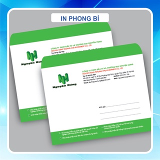 In phong bì a4, a5, a6 ốp 150 dày dặn, in laze không nhòe, không bay màu