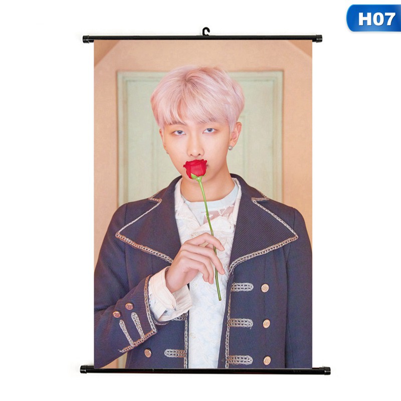 Poster treo tường hình thành viên nhóm nhạc BTS Jimin V Suga Jungkook