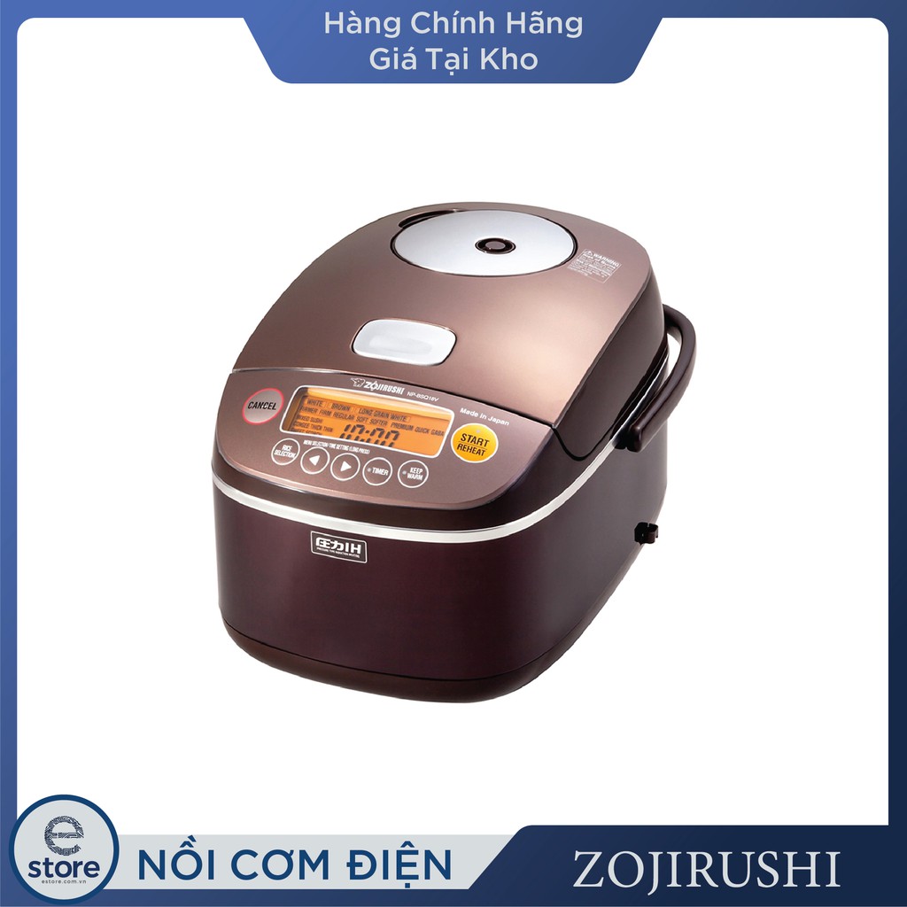 Nồi Cơm Điện Zojirushi NP-BSQ18V-TA (1.8L) - Nâu Tím - Hàng chính hãng