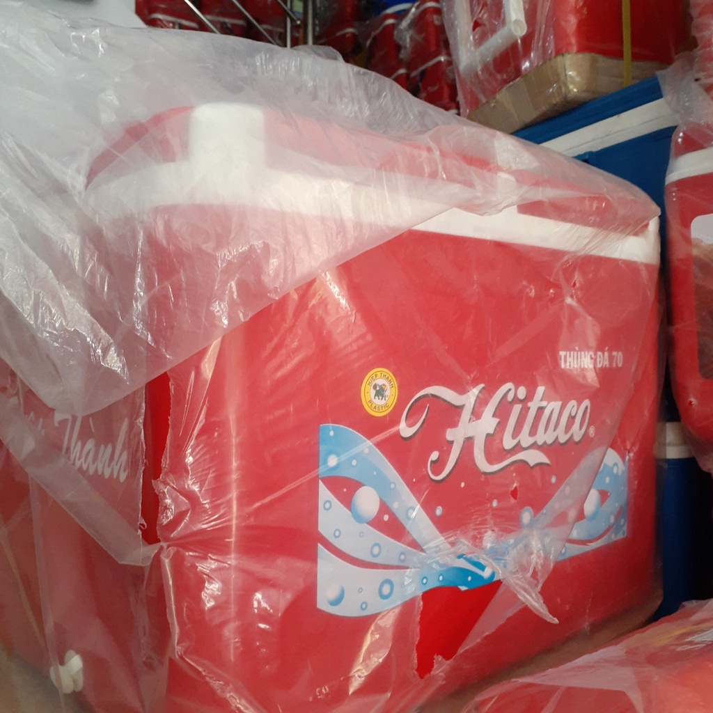 SALE LỚN !!! THÙNG ĐÁ HITACO 70 LÍT NHỰA HIỆP THÀNH 2 NGĂN CÓ TAY CẦM HỎA TỐC 2H NHẬN NGAY