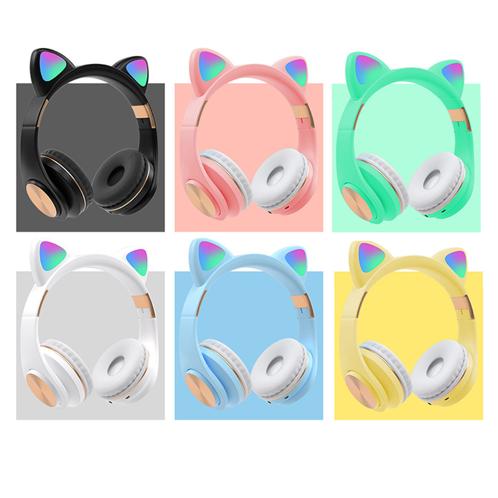 Tai nghe chụp tai chơi game chuyên dụng thiết kế phối tai mèo đáng yêu có thể gập gọn cho PS4/Xbox One | BigBuy360 - bigbuy360.vn