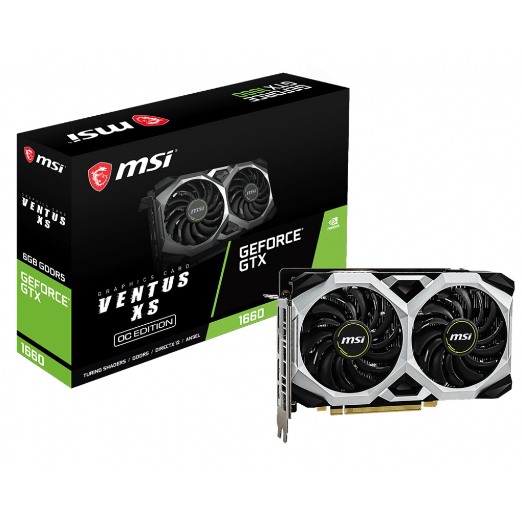 Card Màn Hình MSI GEFORCE GTX 1660 VENTUS XS 6G OC (NEW 100%, CHÍNH HÃNG) | BigBuy360 - bigbuy360.vn