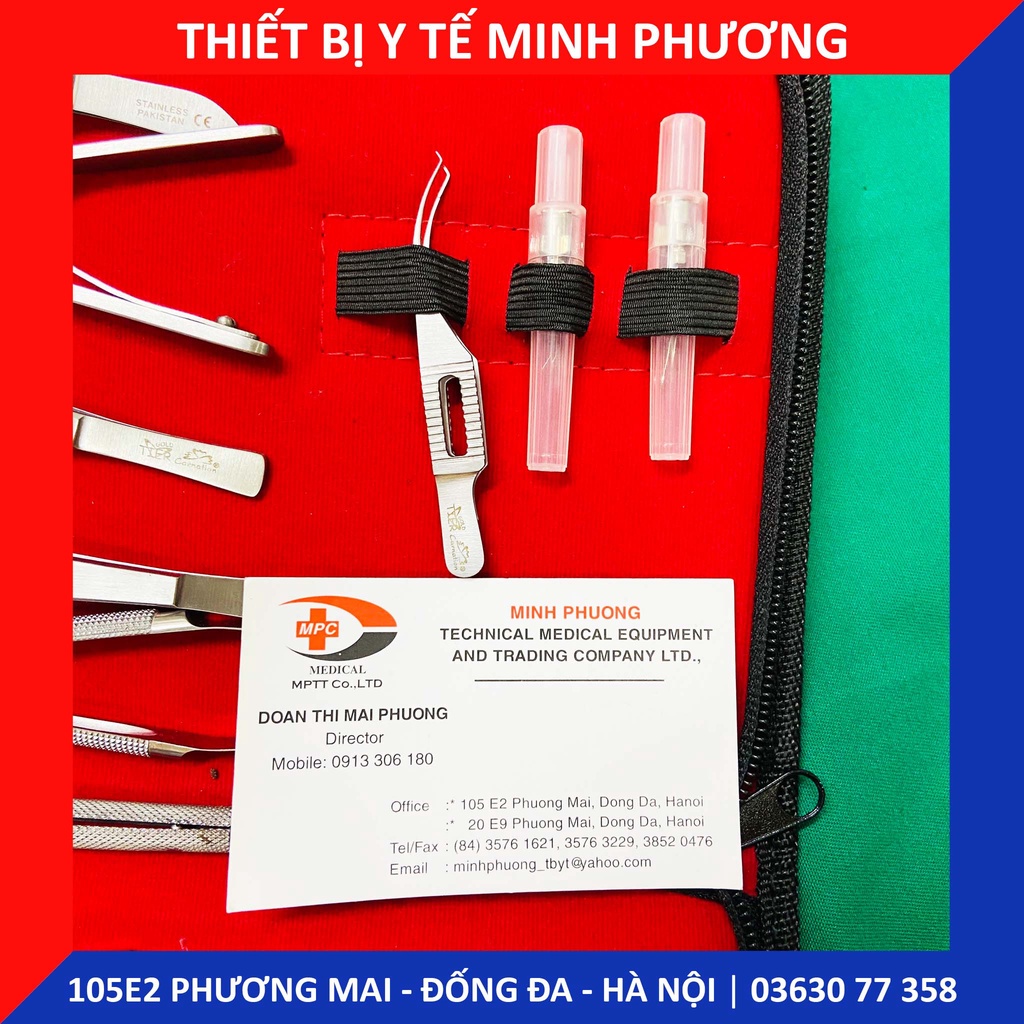 Bộ dụng cụ phẫu thuật mắt 17 chi tiết