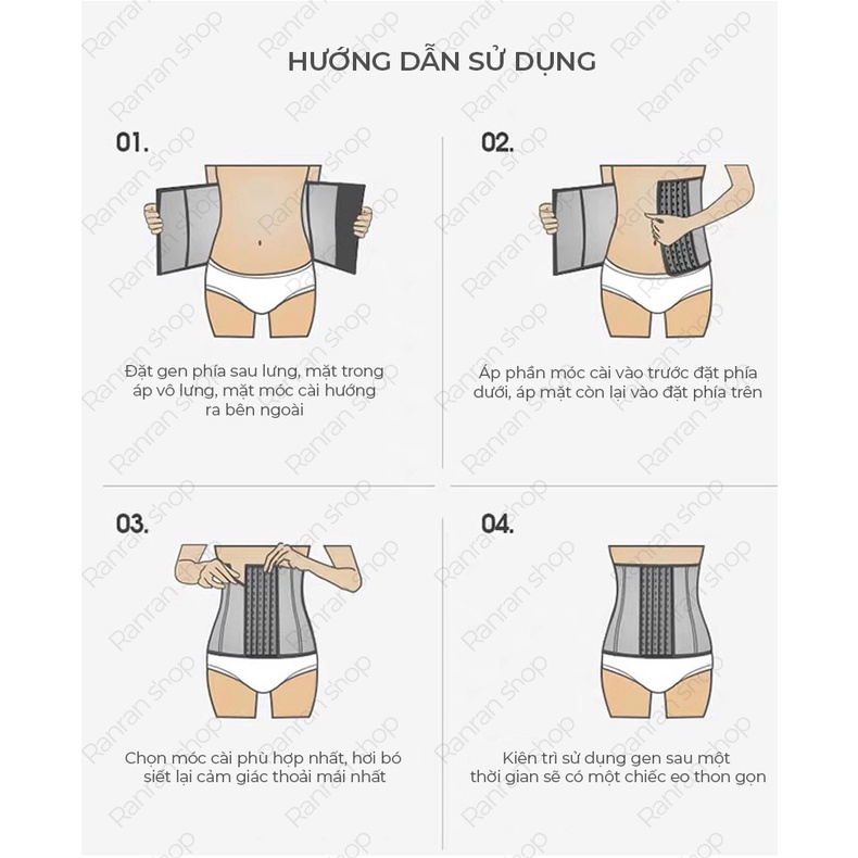 Gen nịt bụng latex chính hãng loại 1