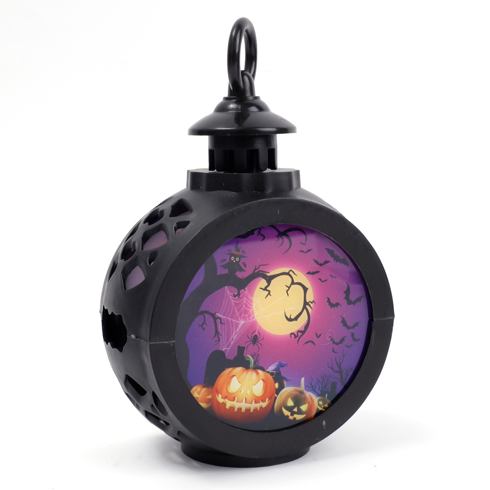 Đèn LED Hình Bí Ngô Phù Thủy Trang Trí Halloween