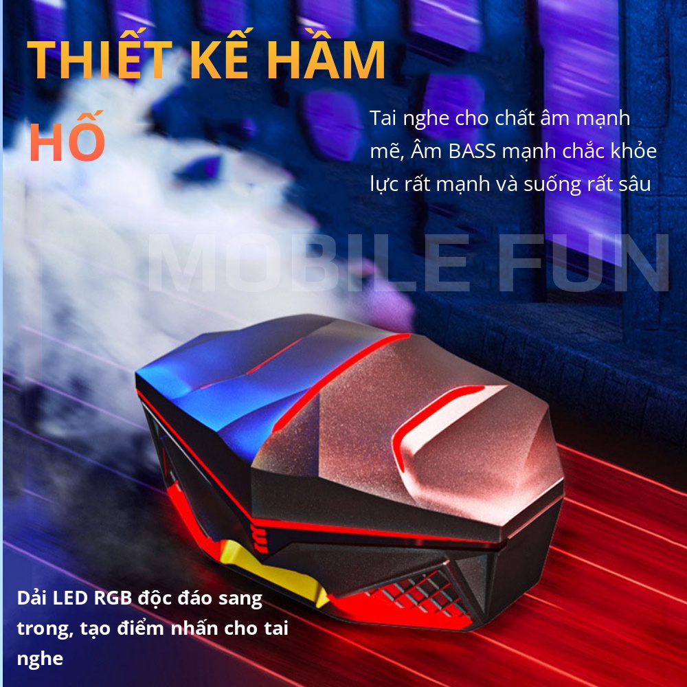 Tai nghe K98 chơi Game kết nối bluetooth V5.2, Tai nghe độ trễ thấp dành cho Game thủ chuyên nghiệp