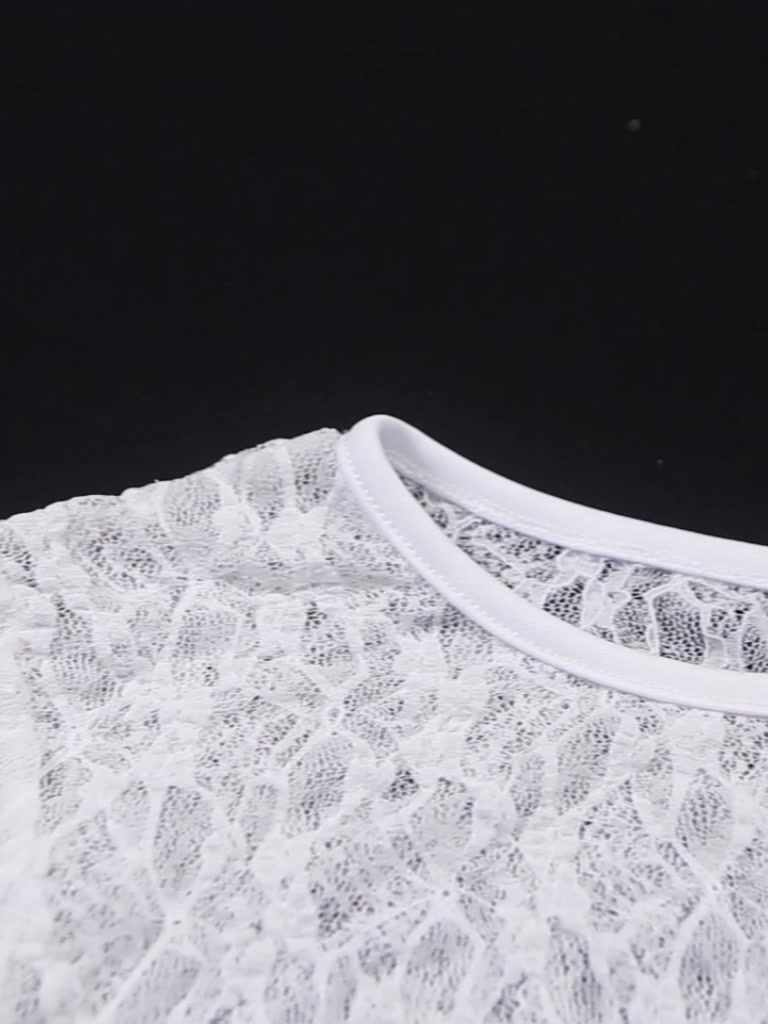 Klalien Áo Croptop Tay Ngắn Phối Ren Xuyên Thấu Kiểu Cổ Điển Y2K Thời Trang Mùa Hè Quyến Rũ Cho Nữ | BigBuy360 - bigbuy360.vn